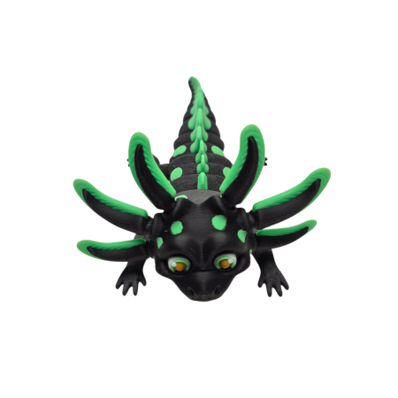 ANIMALE FLEXIBILE - Salamandra 3D articulată din PLA