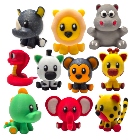 Set Safari 10 Figurine Printate 3D