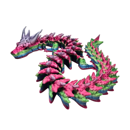 DRAGONI FLEXIBILI - Dragon articulat multicolor