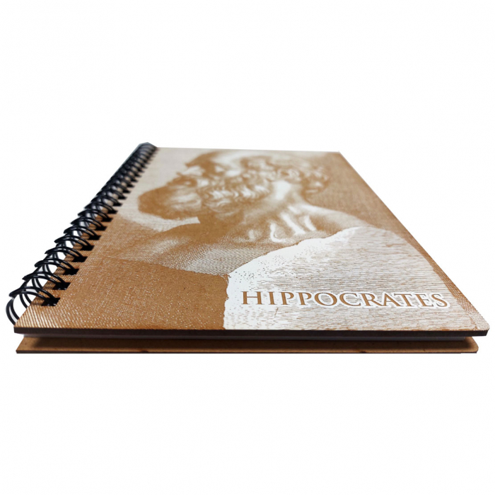 Agenda A5, cu coperti din lemn, model Hippocrates [3]