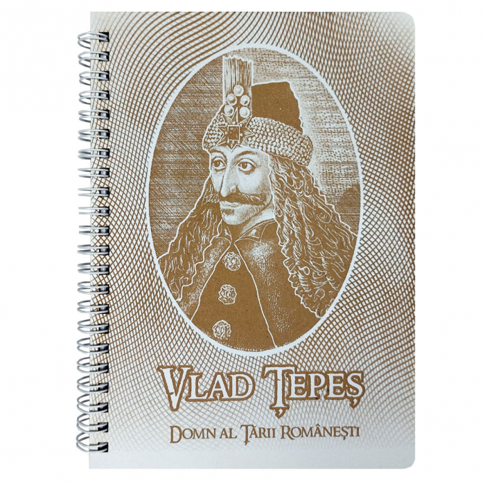 Agenda A5, cu coperti din lemn, model  Vlad Tepes [1]