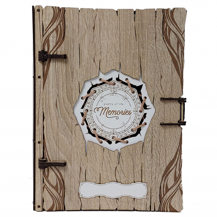 Caseta Memories, coperti din lemn stejar sonoma, 28x21 cm [4]