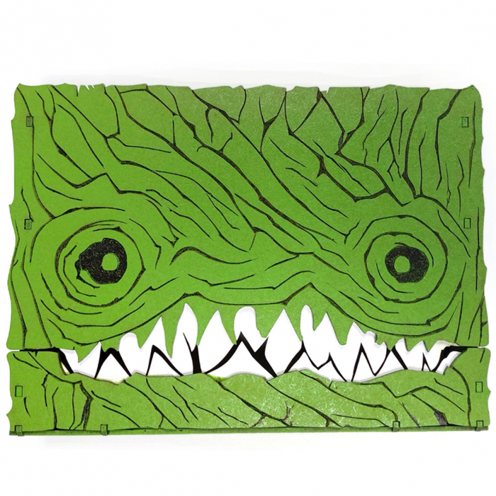 Cutie model dinozaur, din lemn [4]