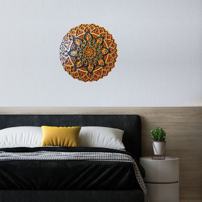 Mandala multistrat din lemn, 38 cm [4]