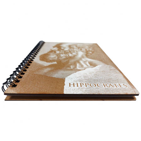 Agenda A5, cu coperti din lemn, model Hippocrates [2]