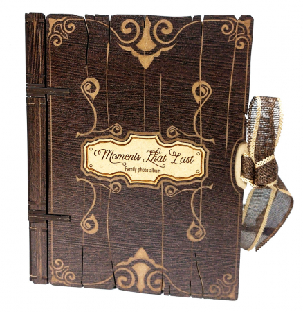 Albume foto - Album foto, cu coperti din lemn, wenge, 96 fotografii 9x13 cm