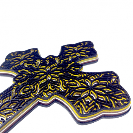 Crucifix multistrat, din lemn, 29x20 cm [1]