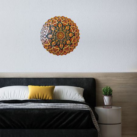 Mandala multistrat din lemn, 38 cm [3]