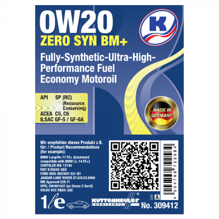 ZERO SYN BM+ 0W-20 [2]