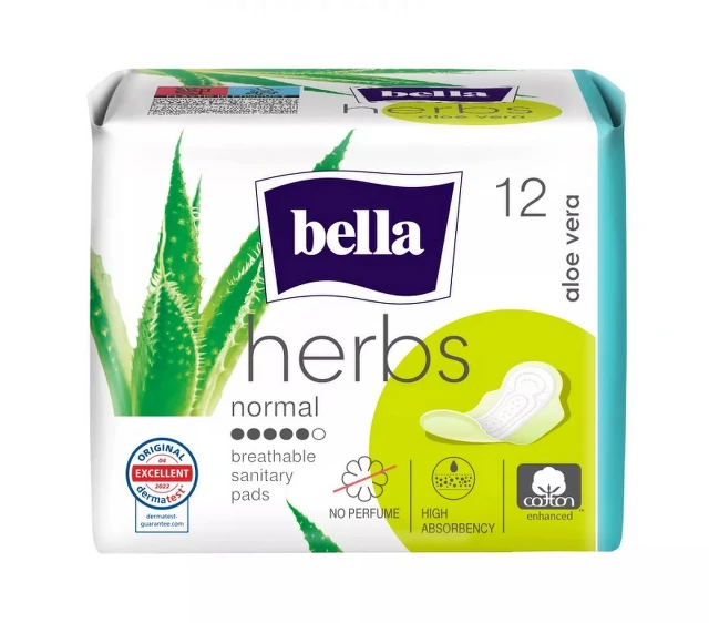 Ingrijire personala - Absorbante Bella Herbs Aloe Vera 12buc