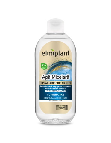 Igiena feminina - Apa micelara Elmiplant Hyaluronic Gold 400ml