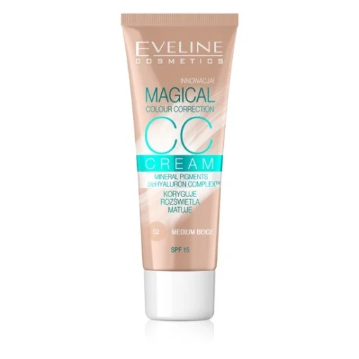 Makeup - Crema corectoare Eveline 52 Medium Beige 30ml