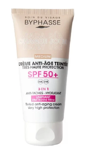 Creme & Lotiuni - Crema fata Byphasse nuantatoare medium 50ml