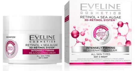 Creme & Lotiuni - Crema fata Eveline 3D Sea Algae 50ml