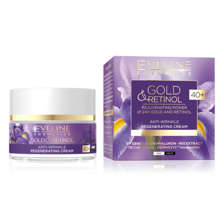 Creme & Lotiuni - Crema fata Eveline Gold Retinol 40+ 50ml