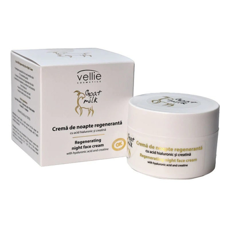 Creme & Lotiuni - Crema fata noapte Vellie Lapte Capra 50ml