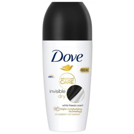 Deodorant - Deodorant Dove Roll On Invisible Dry 50ml