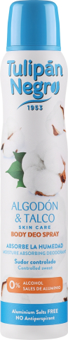 Deodorant - Deodorant Tulipan Negro Algodon Talco 200ml
