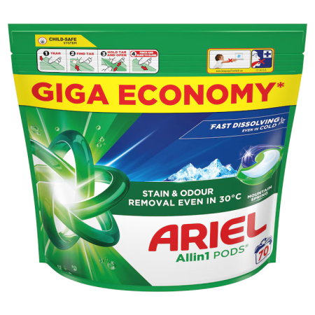 Detergent capsule - Detergent capsule Ariel Mountain Spring 70buc