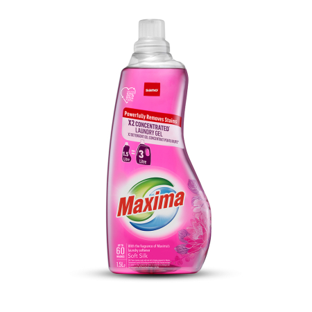 Detergenti rufe - Detergent gel Sano Maxima concentrat Soft Silk 60sp 1.5L