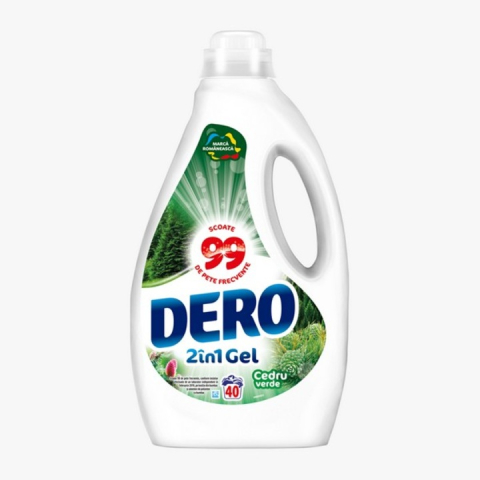 Detergenti lichid - Detergent lichid Dero 2in1 Cedru Verde 2L