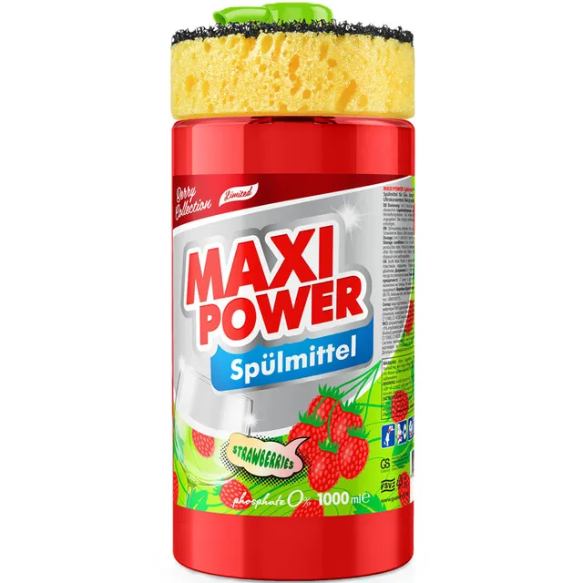 Detergenti vase - Detergent vase Maxi Power Strawberry 1L
