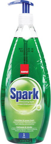 Detergenti vase - Detergent vase Sano Spark Castravete&Lamaie 1L