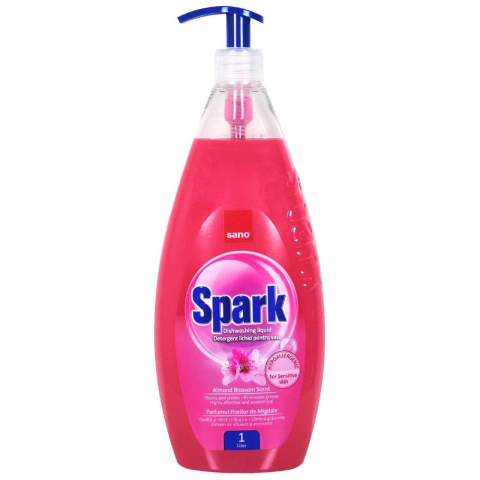 Detergenti vase - Detergent vase Sano Spark Flori de Migdala 1L