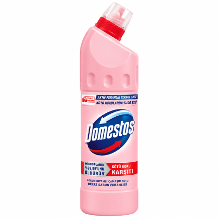 Curatenie & Detergenti - Domestos Roz White Soap, înălbitor și dezinfectant cu clor, parfum de săpun alb, 750 ml