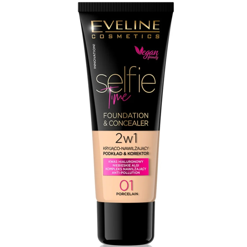 Makeup - Fond de ten Eveline Selfie Time 01 Porcelain 30ml