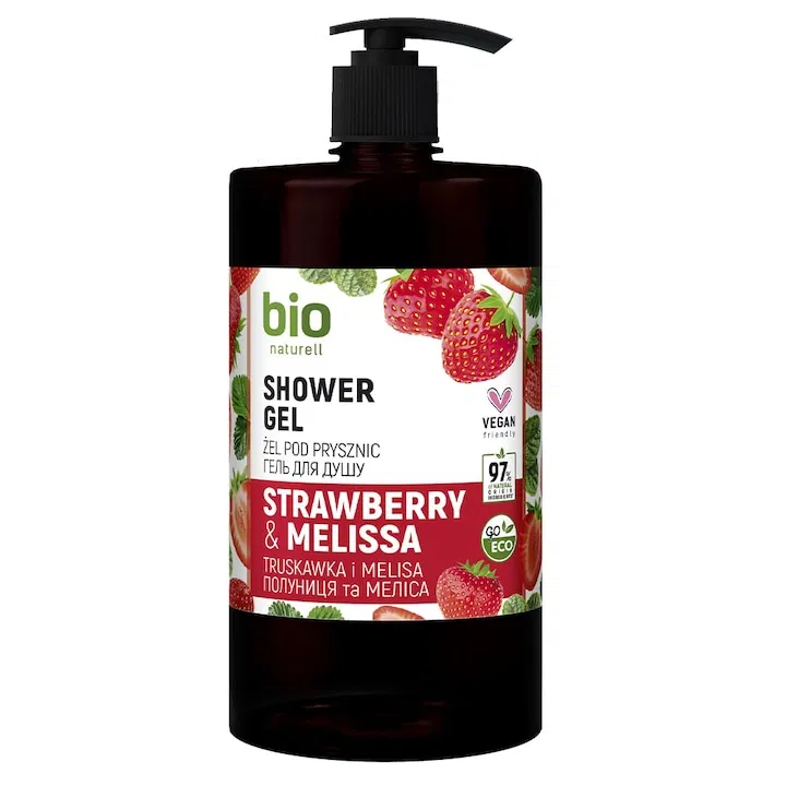 Gel de dus - Gel de dus Bio Naturell Strawberry 946ml