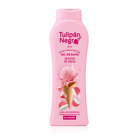 Gel de dus - Gel de dus Tulipan Negro Besitos de Fresa 650ml
