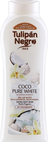 Gel de dus - Gel de dus Tulipan Negro Coco Pure White 650ml