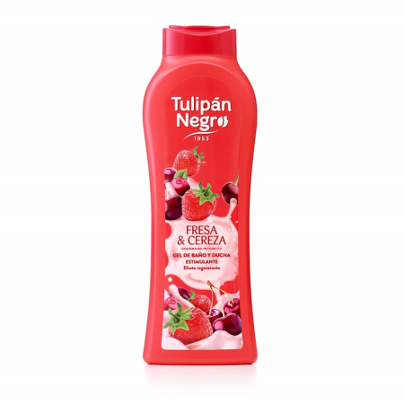 Gel de dus - Gel de dus Tulipan Negro Fresa&Cereza 650 ml