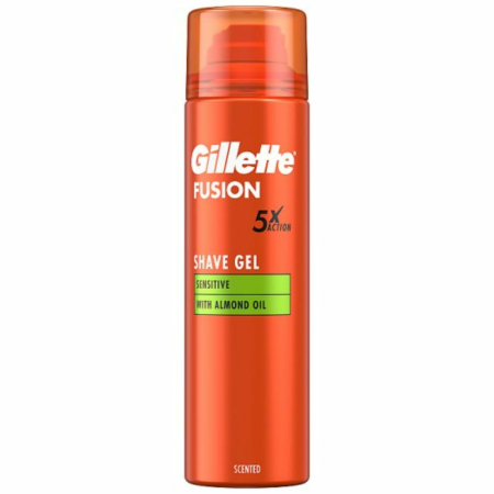 Ingrijire barbati - Gel de ras Gillette Fusion Sensitive Almond 200ml