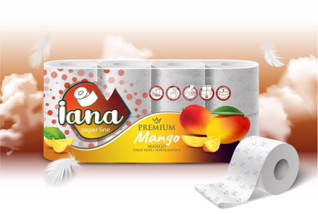 Hartie igienica - Hartie igienica Iana Mango 8 role 3 str