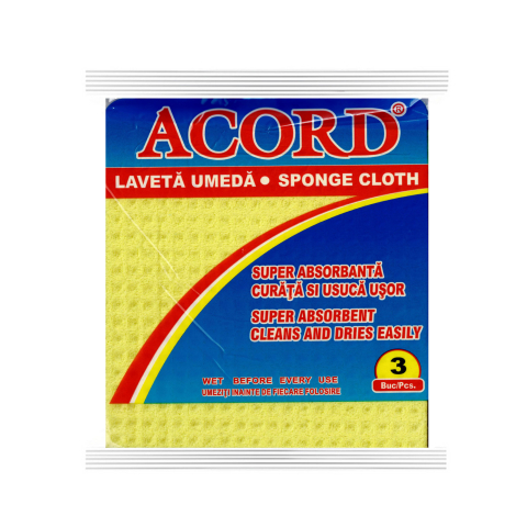 Hartie & Consumabile - Lavete umede Acord 3buc