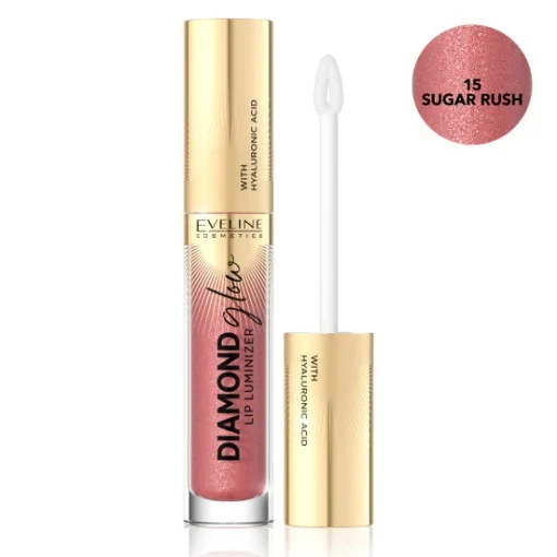 Makeup - Luciu Buze Eveline Diamond Glow 15 Sugar Rush 4.5ml