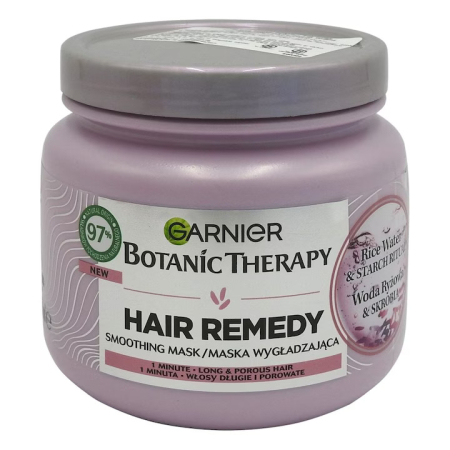 Masca de par - Mască de păr Garnier Botanic Therapy Hair Remedy Rice Water, cu apă de orez și amidon, 340 ml
