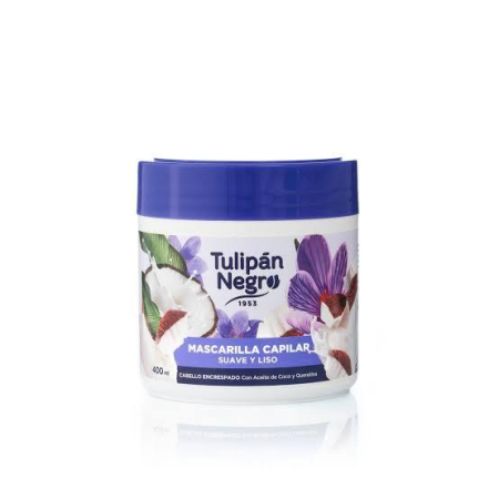 Masca de par - Masca de par Tulipan Negro Suave y Liso 400ml