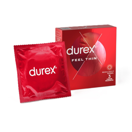 Ingrijire barbati - Prezervative Durex Feel Thin 3buc