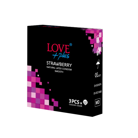 Prezervative Love Capsuni 3buc