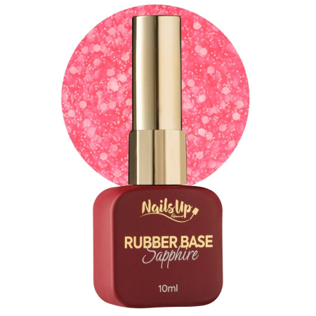 Manichiura&Pedichiura - Rubber base NAILSUP Sapphire Flakes 020 10 ml
