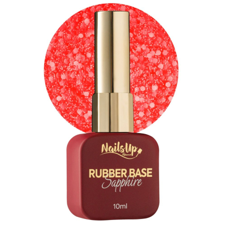 Manichiura&Pedichiura - Rubber base NAILSUP Sapphire Flakes 021 10 ml