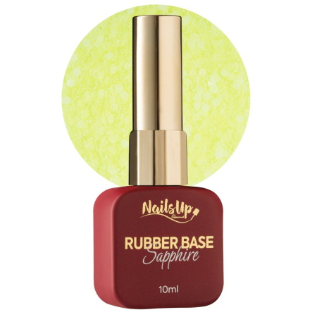 Manichiura&Pedichiura - Rubber base NAILSUP Sapphire Flakes 023 10 ml