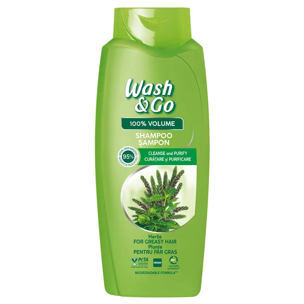 Ingrijire personala - Sampon Wash&Go par gras Plante 675ml