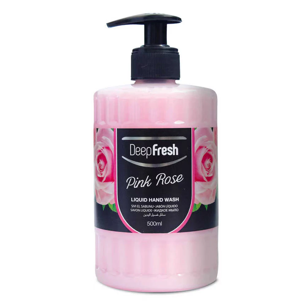 Sapun - Săpun lichid Deep Fresh Pink Rose, cu parfum de trandafiri, 500 ml