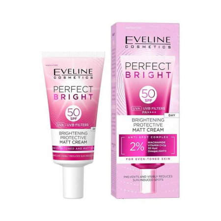 Ingrijire personala - Ser Crema SPF 50 Eveline Perfect Bright Matt Day 30ml