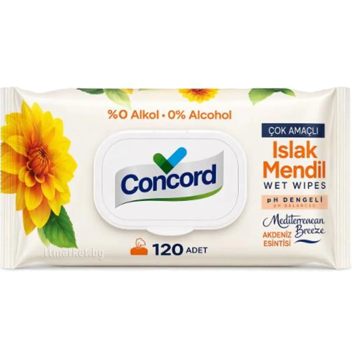 Servetele - Servetele umede Concord 0 alcool 120buc