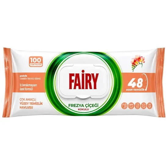Hartie & Consumabile - Servetele umede multisuprafete Fairy Frezie 100buc